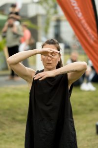Angie Smalis. Light Moves Festival presents Spiral at Carlow Arts Festival 2023, photo credit Marcin Lewandowski.